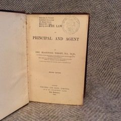 Alternative view of Wright - Law of Principal and Agent (1901)