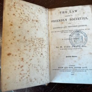 Law of Friendly Societies - Tidd Pratt