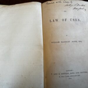 Hanbury Jones Law of Codes