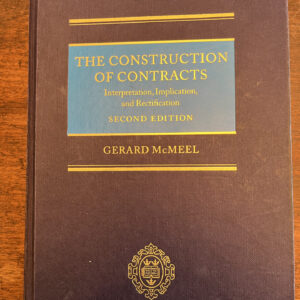 McMeel on Construction of Contracts 2nd Ed