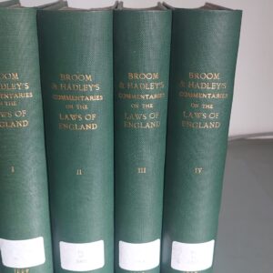 Commentaries on the Laws of England by Herbert Broom and Edward Hadley