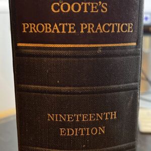 Tristram and Coote's Probate Practice