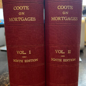 Coote on Mortgages Vol 1 and Vol 2