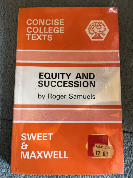Equity and Succession by Roger Samuels