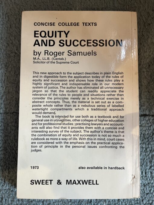 Equity and Succession by Roger Samuels - Image 2