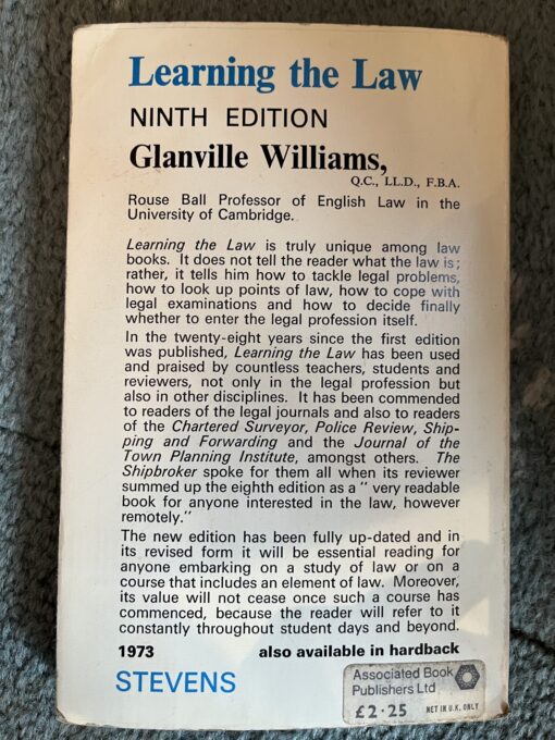 Learning the Law, Glanville Williams - Image 2