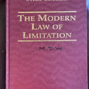 The Modern Law of Limitation