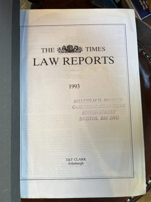 The Times Law Reports - 1993 - Image 3