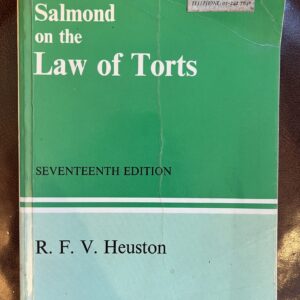 Salmond on the Law of Torts - R.F.V Heuston